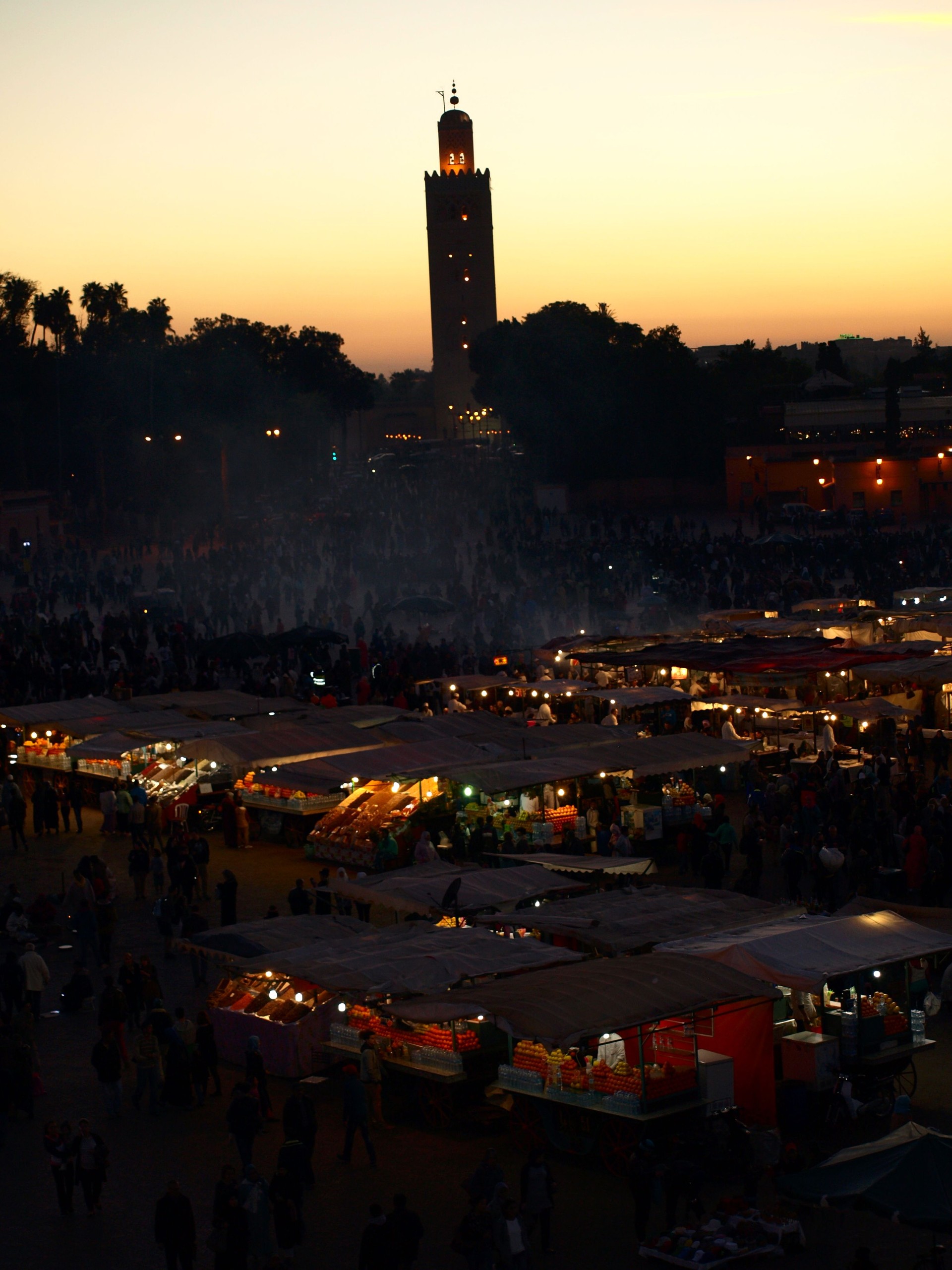 D'Jeema Market at sunset